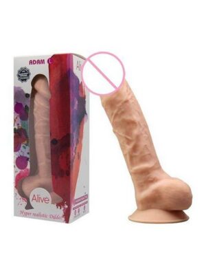 Gode Réaliste En Silicone Et Silexpan Adam L - 21 Cm