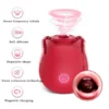 Vibromasseur Sucer Vibrateur Clitoridien - Rouge
