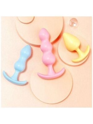 kit de 3 plugs anal