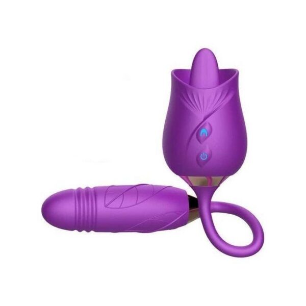 1vtgf Stimulateur Langue et Oeuf Vibrant Va et Vient