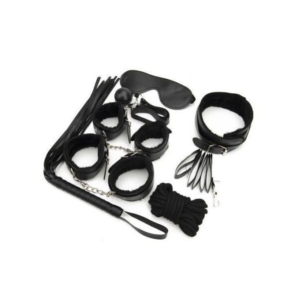 Ensemble de jouets pour adultes de 7 pièces pour couples - Noir