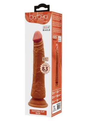 Gode ventouse doux et flexible Latino - 21 cm