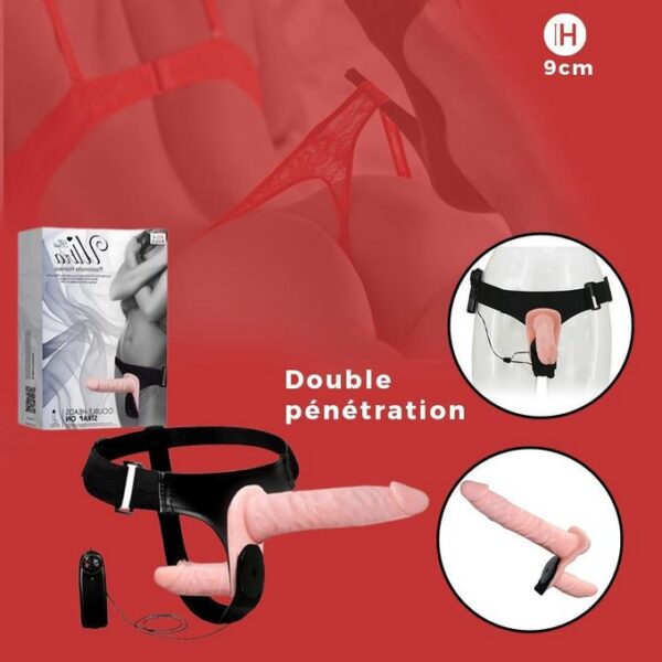 25 Double Gode Ceinture Vibrant - super girl