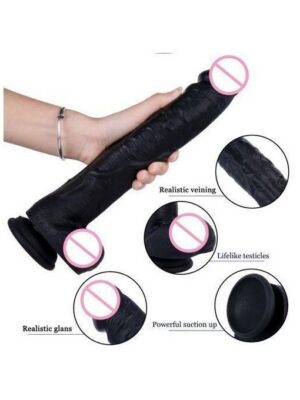 Gode Géant, Gode Réaliste Épais et Grand avec Ventouse 31.5 cm