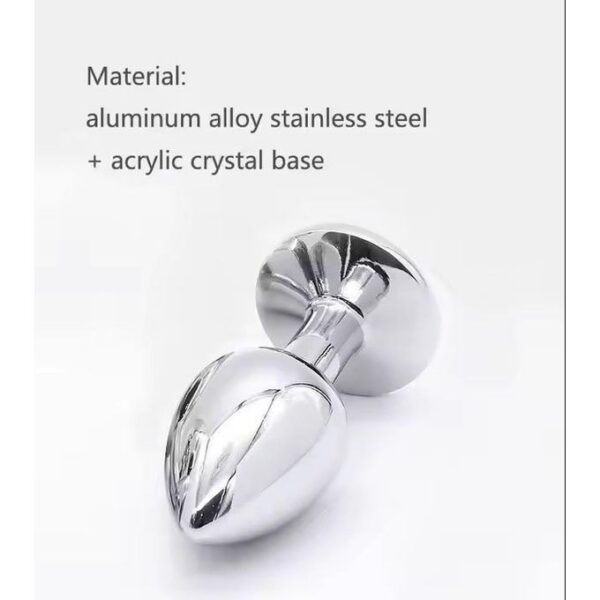 Lot de 3 plug anal en metal bijou Taille S+M+L