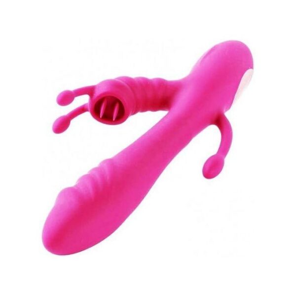 2s s Vibromasseur G-spot langue à trois branches