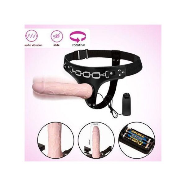 Gode Ceinture Vibrant-18cm-multispeed