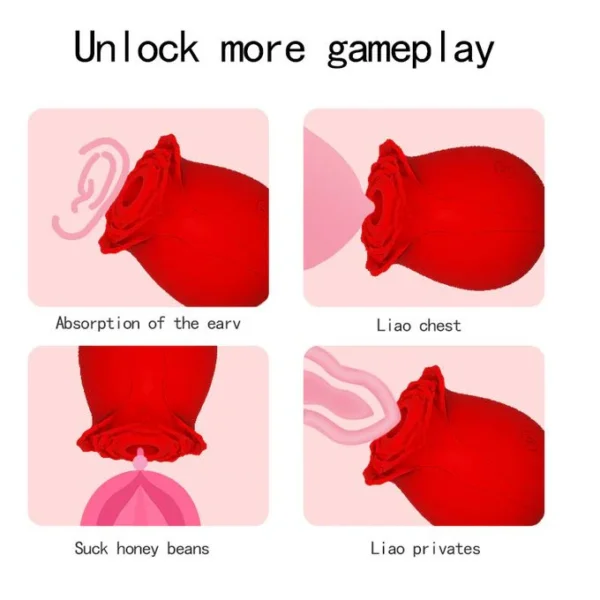 Vibromasseur Sucer Vibrateur Clitoridien - Rouge