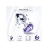 Plug Anal Coeur 3 Tailles En Acier Inoxydable Cristal