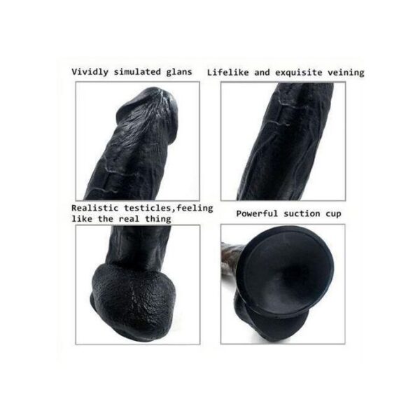 Gode Géant, Gode Réaliste Épais et Grand avec Ventouse 31.5 cm