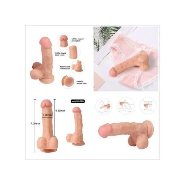 Gode Realiste ventouse 18,5 cm