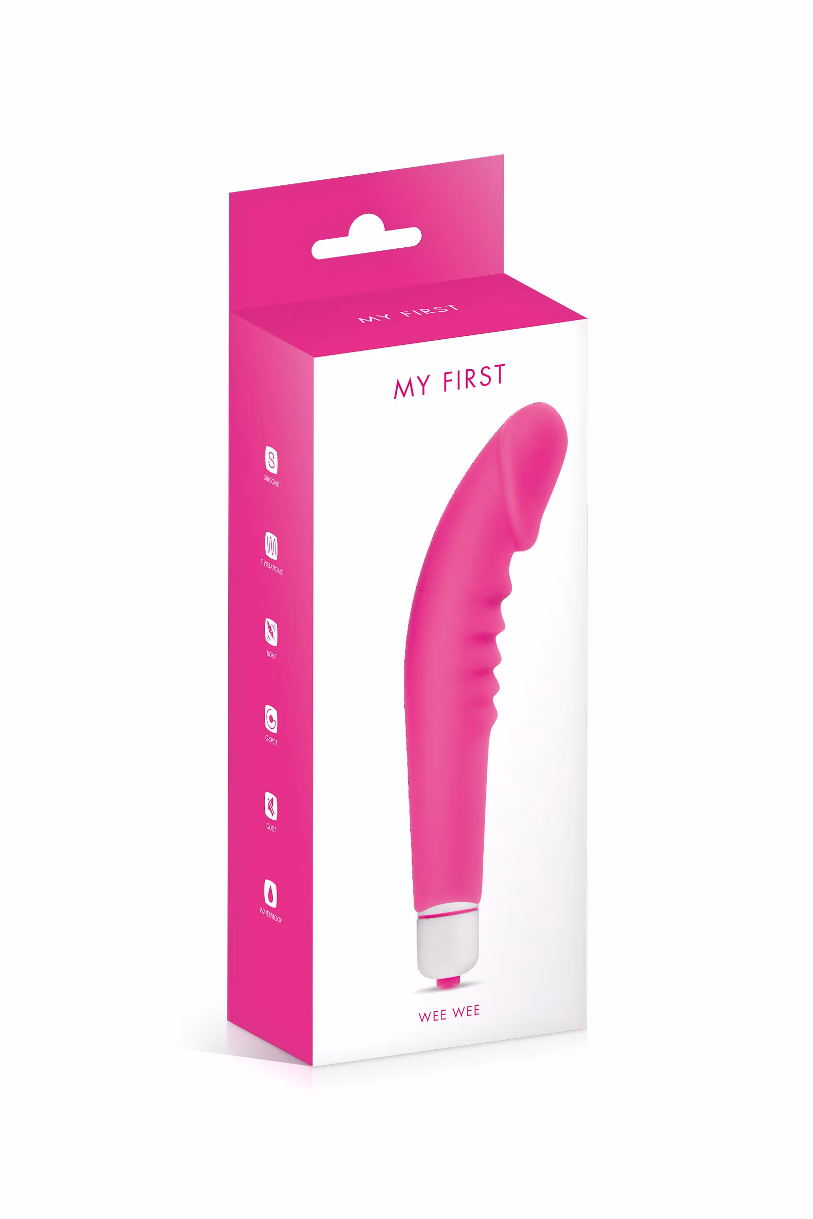 7047 Vibromasseur avec gland et ondulations pour clitoris