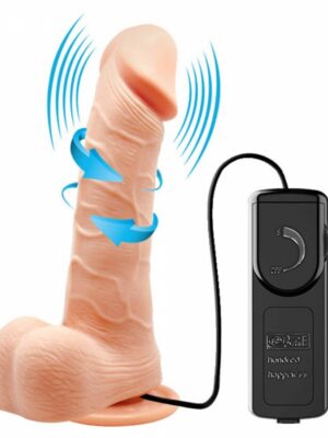 Gode vibrant rotatif Ken 15 x 4cm