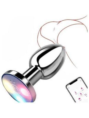 Plug Anal Vibrant En Métal Avec Télécommande à Chargement Magnétique